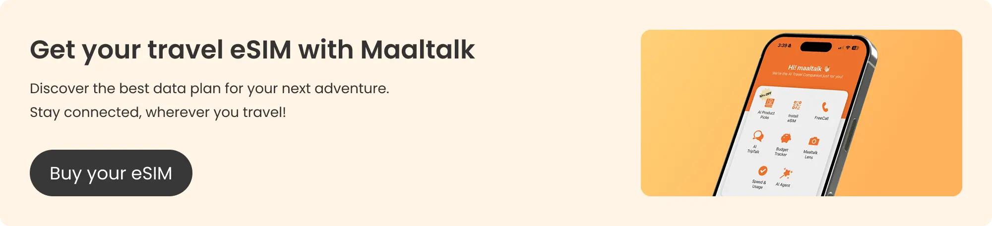 Buy a Maaltalk travel eSIM blog banne