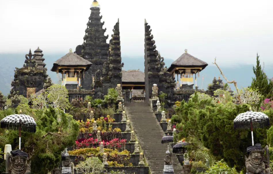 Balinese temple in Indonesia