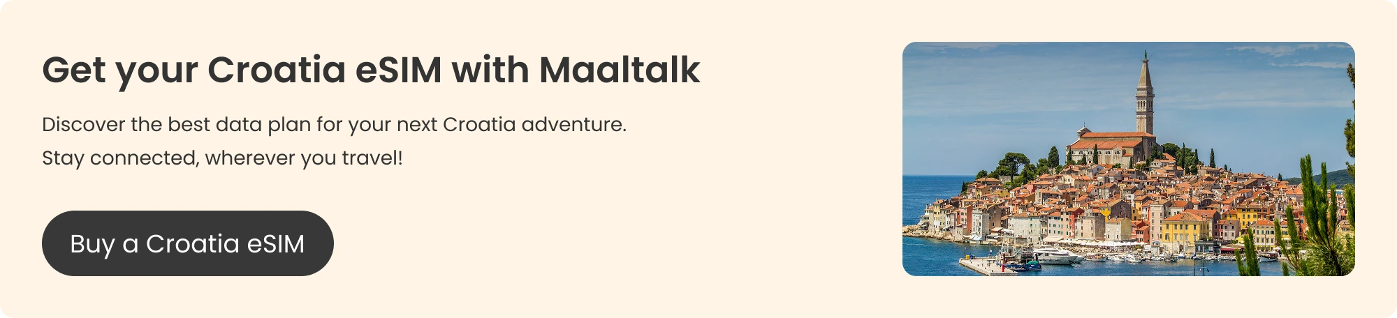 Maaltalk Croatia eSIM blog banner