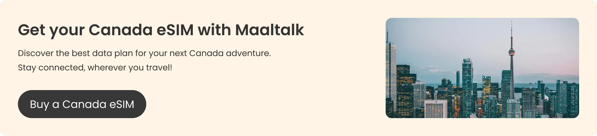 Blog banner for buying a Canada eSIM