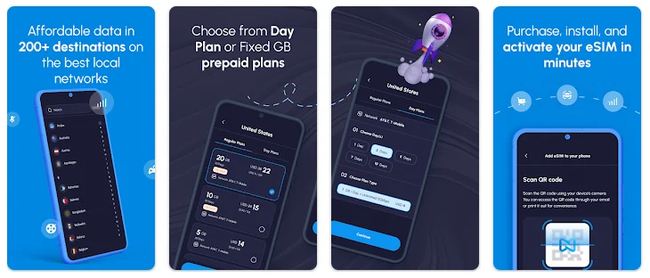 Nomad app screenshots