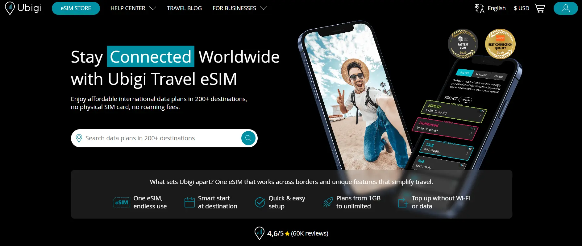 Ubigi website screenshot