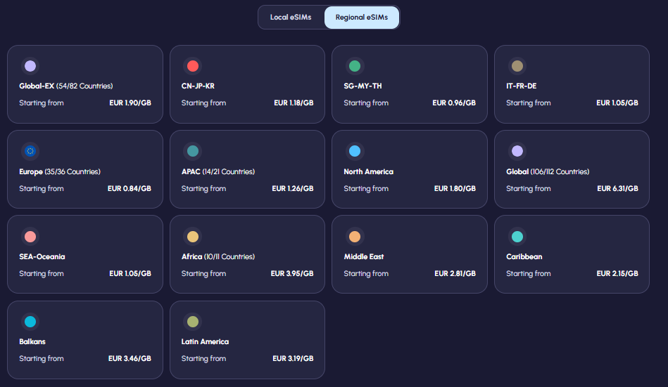 Nomad UK eSIM options