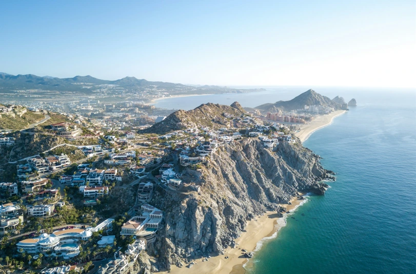 aerial coastal view of Cabo