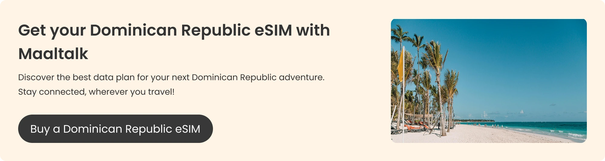 Blog banner for buying a Maaltalk Dominican Republic eSIM