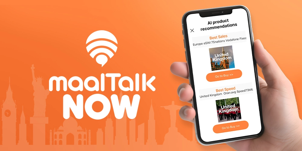 MaaltalkNow AI eSIM Product Recommendation feature