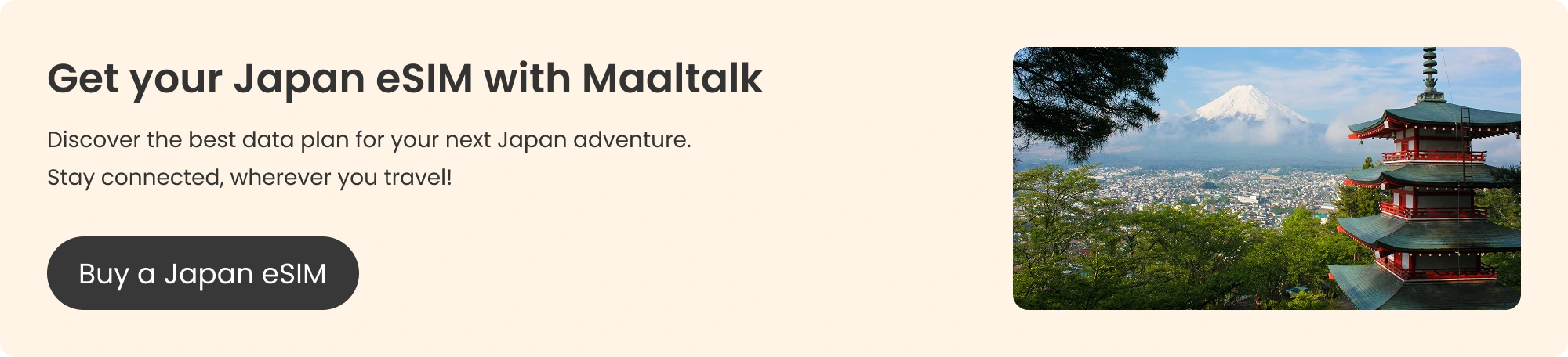 Maaltalk Japan eSIM blog banner
