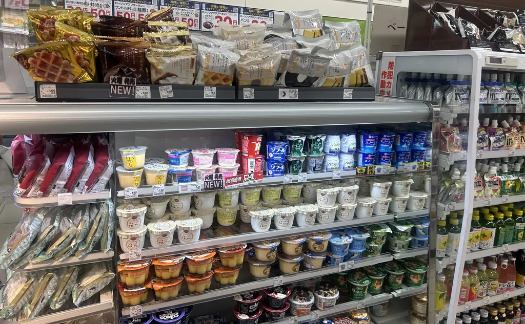 Lawson convenience store cold dessert corner