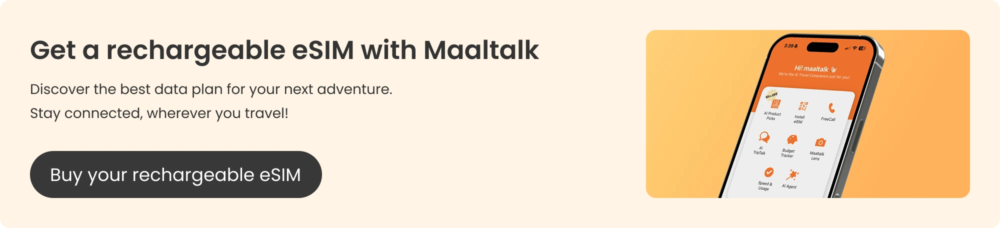 Blog banner for buying a Maaltalk rechargeable eSIM