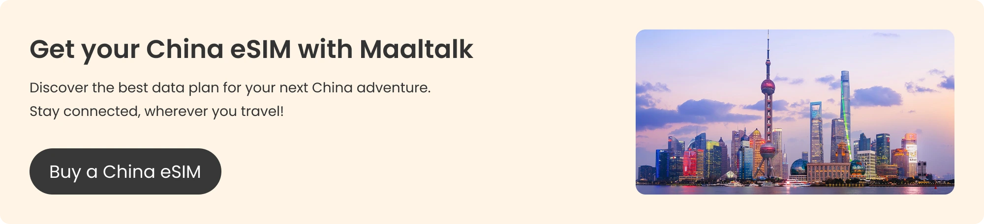 Maaltalk blog banner for buying a China eSIM