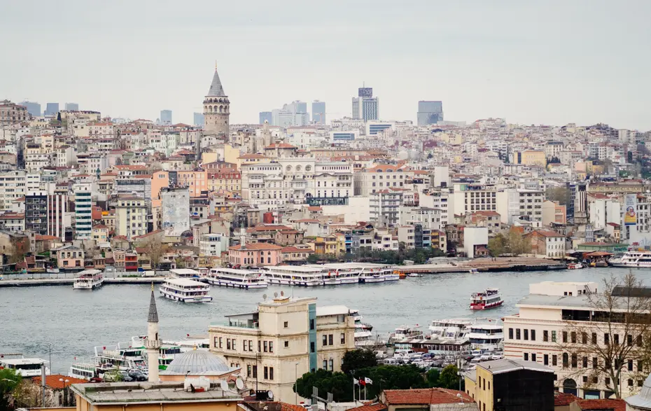 view of Istanbul in Turkey